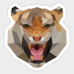 Tiger Head Sticker